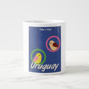 Tasse Géante Affiche de voyage vintage Uruguay