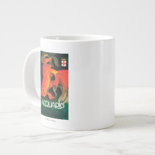 Tasse Géante Affiche promotionnelle de l'aquarium et du parc mu