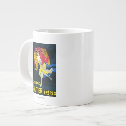 Tasse Géante Affiche promotionnelle du Cognac Gautier France (Devant gauche)