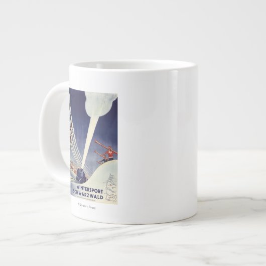 Tasse Géante Allemagne - Ski dans la Forêt-Noire (Devant gauche)