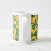 Tasse Géante Ananas et Feuilles tropicaux en or (Dos)