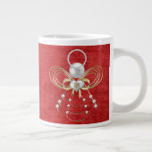 Tasse Géante Ange de Noël de joie - rouge (Droite)