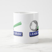 Tasse Géante Apprendre à dessiner (Devant)