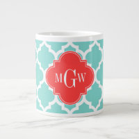 Aqua Marocain #5 Coral Rouge 3 Monogramme initial