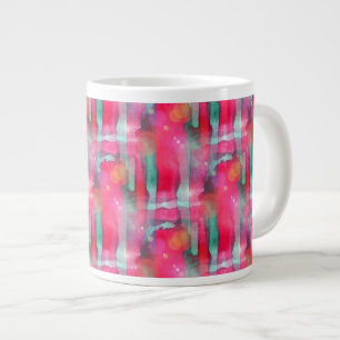 Tasse Géante Aquarelle abstraite peinte au soleil