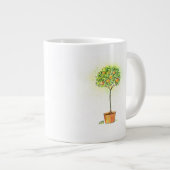 Tasse Géante Aquarelle peinte en pot (Devant droit)