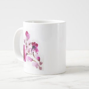 Tasse Géante Aquarelles florales Abstraites 4