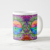 Tasse Géante Arbre de la vie apaisant dans des couleurs (Devant droit)