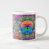 Tasse Géante Arbre de la vie apaisant dans des couleurs (Droite)