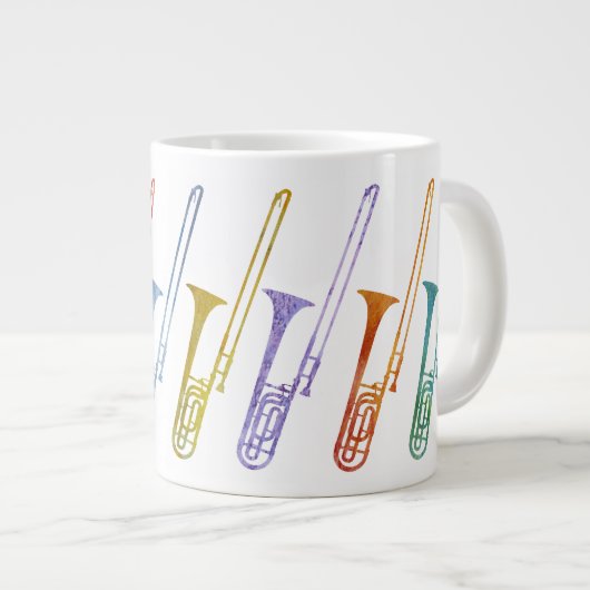 Tasse Géante Arc-en-ciel de Trombones (Devant droit)