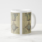 Tasse Géante Architecture Ancienne, Couronne de Capitale Décora (Devant droit)