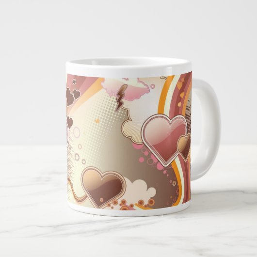 Tasse Géante Arrière - plan dénommé de conception (Devant droit)
