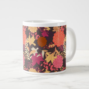 Tasse Géante arrière - plan floral 2