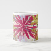 Tasse Géante arrière - plan floral 6 (Devant)