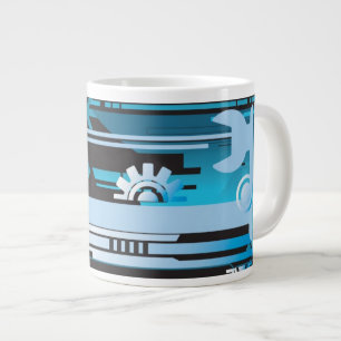 Tasse Géante Arrière - plan tramé technique 3