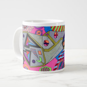 Tasse Géante Art Abstrait "Broken Wing"