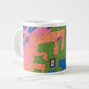 Tasse Géante Art Abstrait "WildLife"