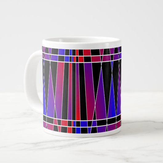 Tasse Géante Art déco "fracturé" par Kenneth Yoncich (Devant gauche)