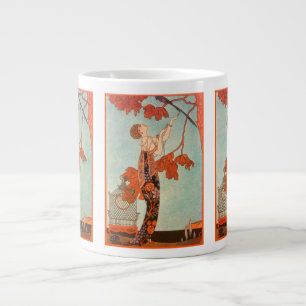 Tasse Géante Art Déco vintage, Oiseau Volage de George Barbier