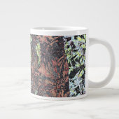 Tasse Géante Art numérique de motif à fleurs florales avec arbr (Droite)