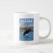 Tasse Géante Bald Eagle Diving - Valdez, Alaska (Droite)