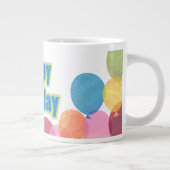 Tasse Géante Ballons colorés Anniversaire (Droite)