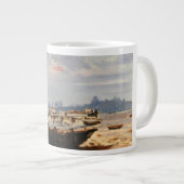 Tasse Géante Bateau dans la plage (Devant droit)