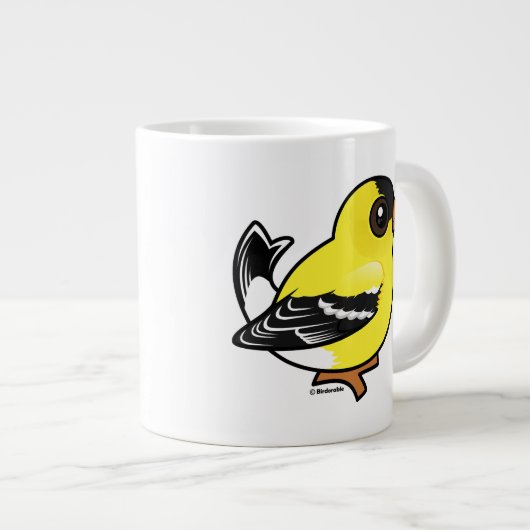 Tasse Géante Birdorable American Goldfinch (Devant droit)