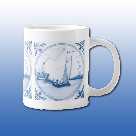Tasse Géante Bleu blanc Delft