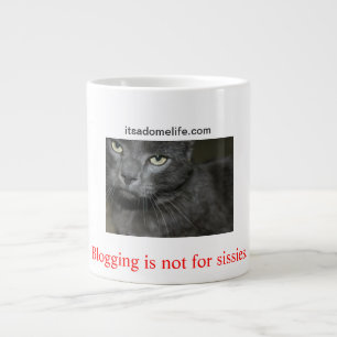 Tasse Géante Blogging n'est pas pour le chat de poules