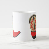 Tasse Géante Boot Cowboy en rouge (Devant)