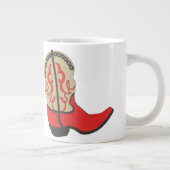 Tasse Géante Boot Cowboy en rouge (Droite)