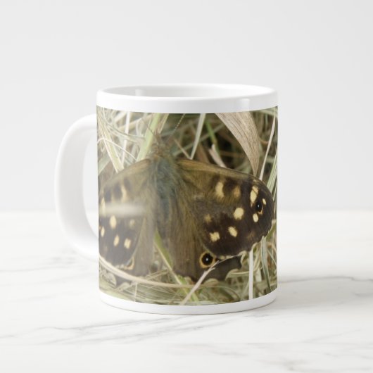 Tasse Géante Boug à papillon en bois moucheté (Devant gauche)