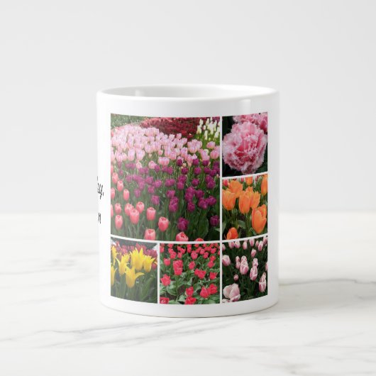 Tasse Géante Boug de tulipes de Skagit Valley, WA (Devant)