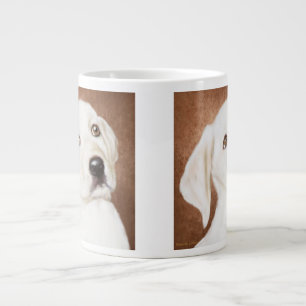 Tasse Géante Bouillie de café géante du Labrador jaune