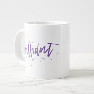 Tasse Géante Brillant ! Purple splash n'importe quelle couleur