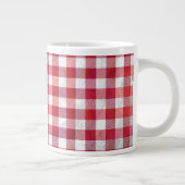 Tasse Géante Buffalo plaid rouge et blanc (Droite)