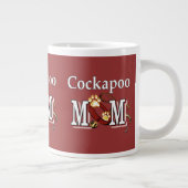 Tasse Géante Cadeaux de maman Cockapoo (Droite)