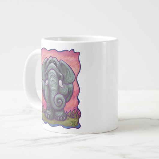 Tasse Géante Cadeaux et accessoires éléphants (Devant gauche)