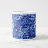 Tasse Géante Camouflage numérique bleu Star Navy (Devant)
