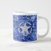 Tasse Géante Camouflage numérique bleu Star Navy (Droite)