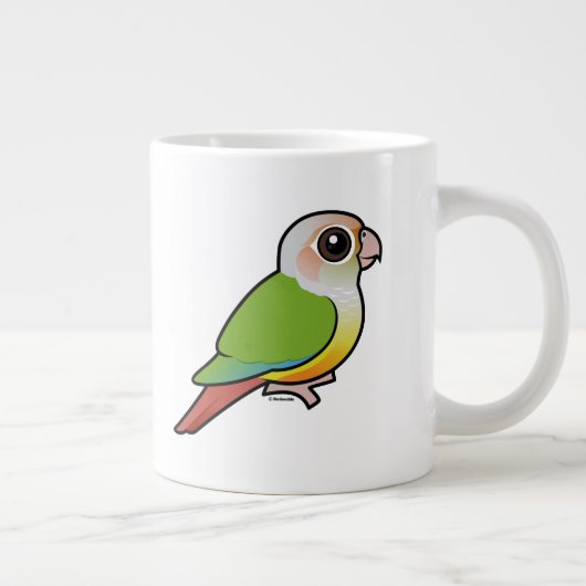 Tasse Géante Cannelle Conure Vert-cheeked de Birdorable (Droite)