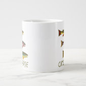 Tasse Géante Captures et rejets de truites (Devant)
