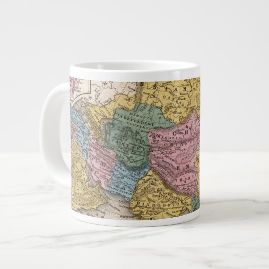 Tasse Géante Carte de l'Asie (Devant gauche)