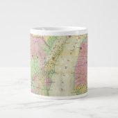 Tasse Géante Carte de l'État du Michigan (Devant)