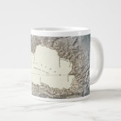 Tasse Géante Carte du lac Tahoe (Devant droit)