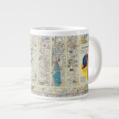 Tasse Géante Carte du système Verso American Airlines (Devant droit)