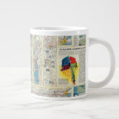 Tasse Géante Carte du système Verso American Airlines (Droite)