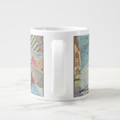 Tasse Géante Carte moderne de New York I (Dos)