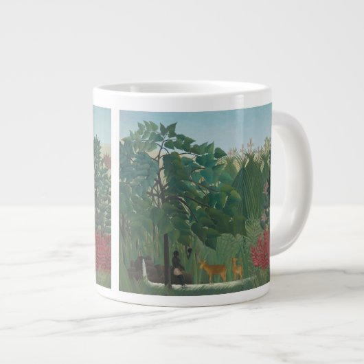 Tasse Géante Cascade d'Henri Rousseau, Art Vintage (Devant droit)